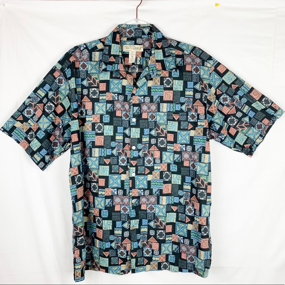 Vintage Tori Richard Aloha Camp Hawaiian Shirt Cotton Lawn Size L